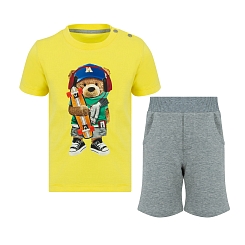 Комплект (футболка и шорты) 251E5353 (желтый) 